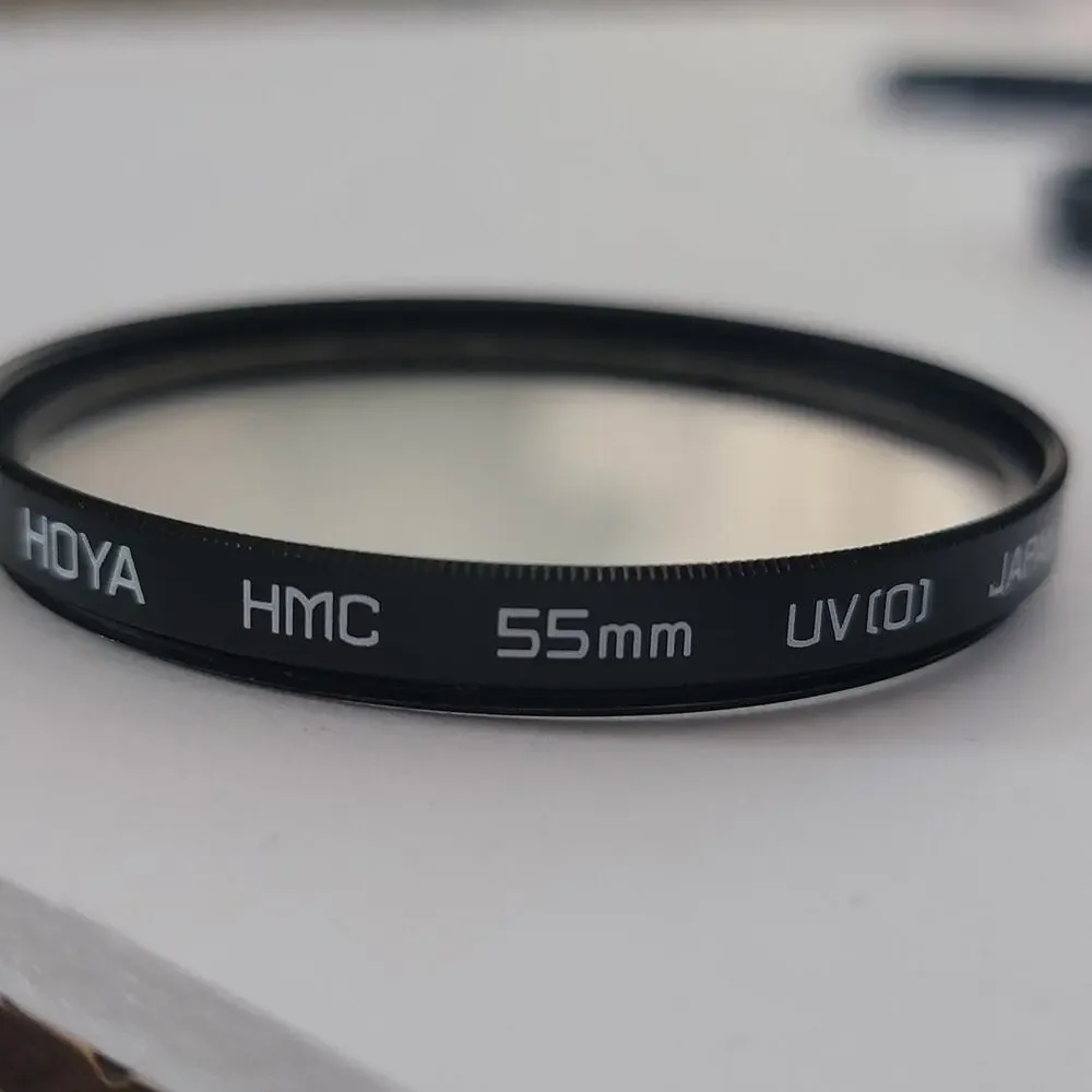 Hoya HMC UV[0] 55mm Lens UV Filter Black Japan DSLR Camera Protection Lens